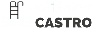 Logo Blanco Piscinas Prefabricadas de Poliester Castro