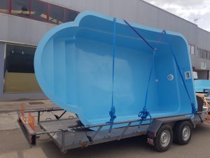 3 Trasnporte Piscina Poliester 6x3