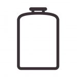 Deposito vertical con base plana