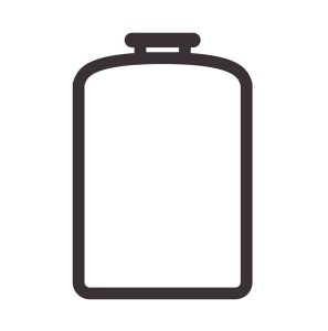 Deposito vertical con base plana